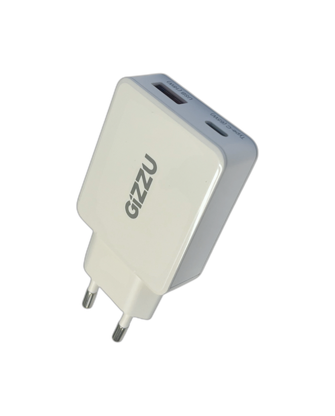 Gizzu 2-Port 65W GaN Wall Charger